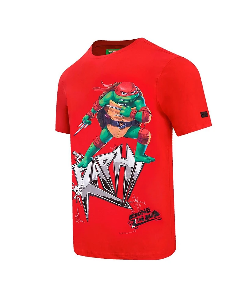 Men's and Women's Freeze Max Red Teenage Mutant Ninja Turtles Raph Defender Graphic T-shirt