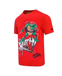 Men's and Women's Freeze Max Red Teenage Mutant Ninja Turtles Raph Defender Graphic T-shirt