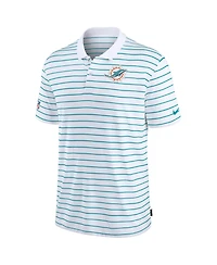Men's Nike White Miami Dolphins 2022 Sideline Lock Up Victory Performance Polo Shirt