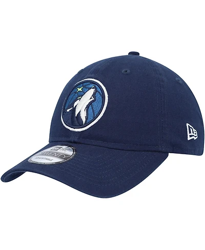 Men's New Era Navy Minnesota Timberwolves Team 2.0 9TWENTY Adjustable Hat