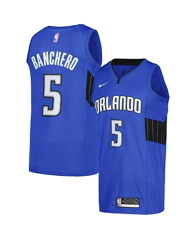 Men's Nike Paolo Banchero Royal Orlando Magic Swingman Player Jersey - Statement Edition