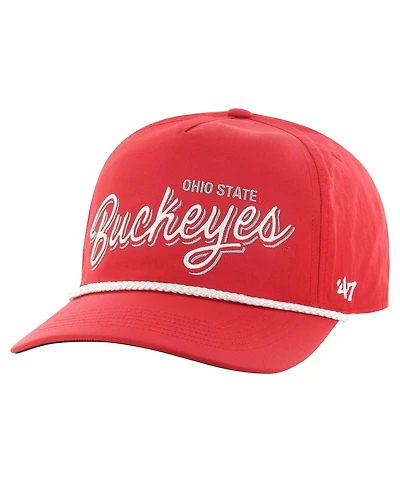 Men's '47 Brand Scarlet Ohio State Buckeyes Fairway Hitch Adjustable Hat