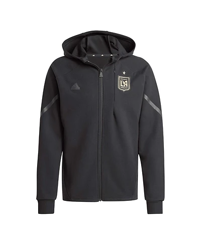 Men's adidas Black Lafc 2024 Anthem Travel Full-Zip Jacket
