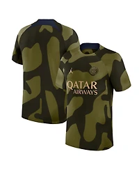 Men's Jordan Olive Paris Saint-Germain 2023/24 Academy Pro Pre-Match Top