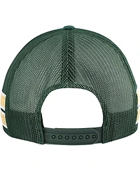 Men's '47 Brand Hunter Green Milwaukee Bucks Sidebrand Stripes Trucker Adjustable Hat