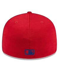 Men's New Era Red Philadelphia Phillies 2024 Clubhouse Low Profile 59FIFTY Fitted Hat