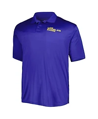 Men's Fanatics Royal, White Los Angeles Rams Solid Two-Pack Big and Tall Polo Shirt Set