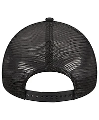 Men's New Era Black Baltimore Orioles A-Frame 9FORTY Trucker Adjustable Hat