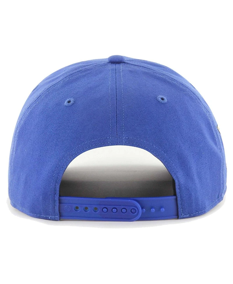Men's '47 Brand Royal Golden State Warriors Overhand Logo Hitch Adjustable Hat