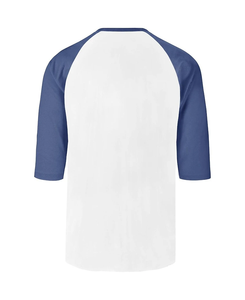 Men's '47 Brand Cream Distressed Boston Red Sox City Connect Crescent Franklin Raglan Three-Quarter Sleeve T-Shirt