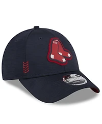 Men's New Era Navy Boston Red Sox 2024 Clubhouse 9FORTY Adjustable Hat
