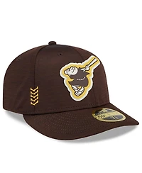 Men's New Era San Diego Padres 2024 Clubhouse Low Profile 59FIFTY Fitted Hat