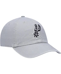 Men's '47 Brand Gray San Antonio Spurs Team Clean Up Adjustable Hat