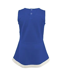 Girls Toddler Royal Los Angeles Rams Cheer Captain Dress with Bloomers