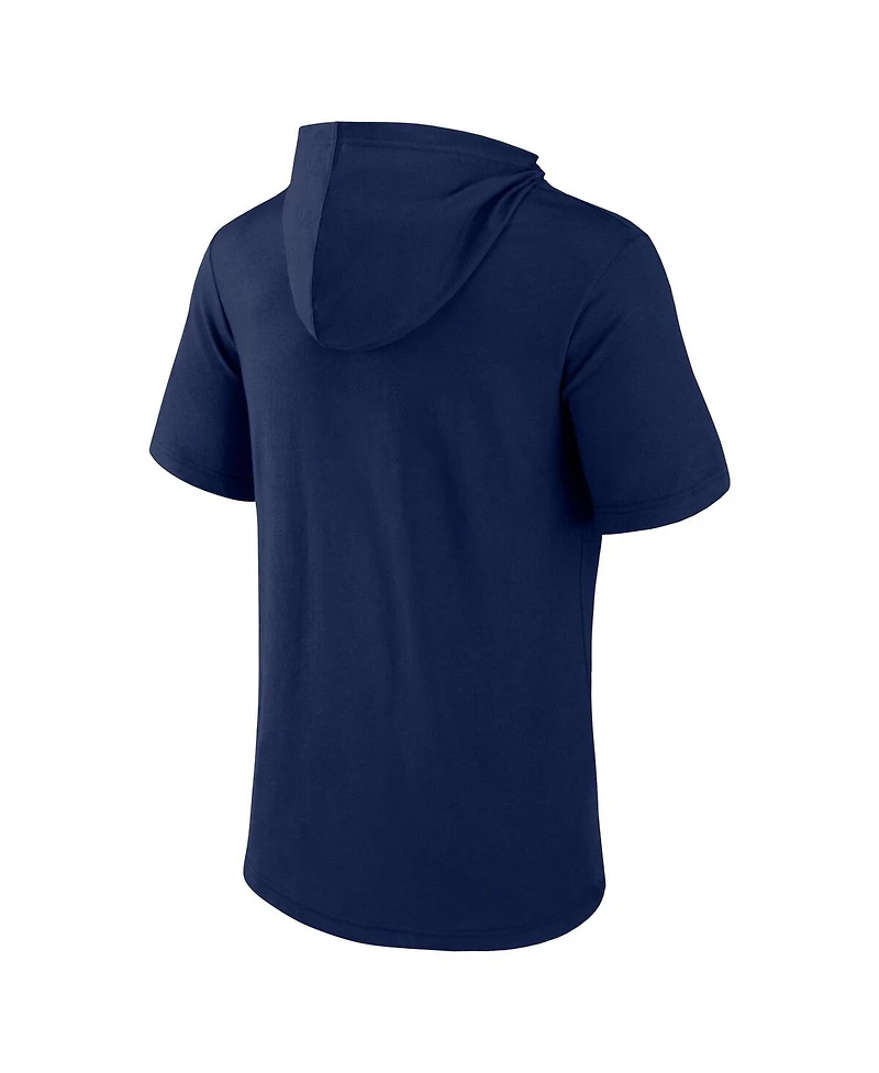 Men's Fanatics Navy Chicago White Sox Offensive Strategy Short Sleeve Pullover Hoodie