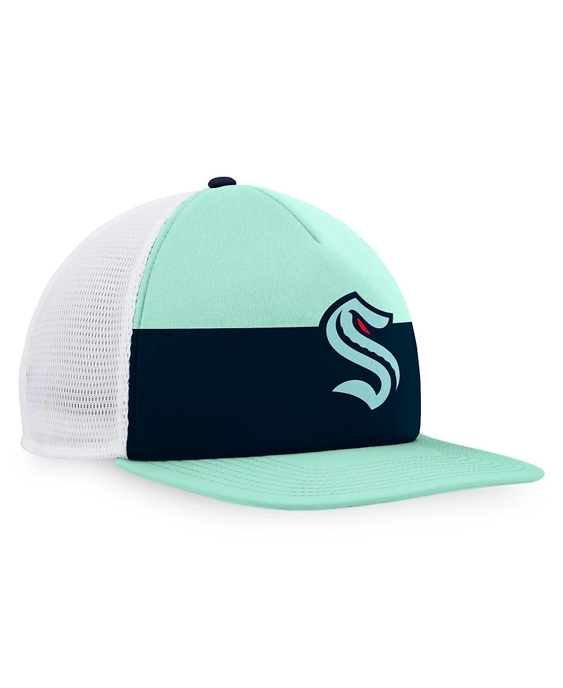 Men's Fanatics Blue, Navy Seattle Kraken Special Edition 2.0 Trucker Snapback Adjustable Hat