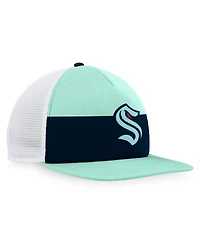 Men's Fanatics Blue, Navy Seattle Kraken Special Edition 2.0 Trucker Snapback Adjustable Hat