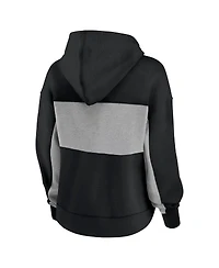 Women's Fanatics Black Pittsburgh Pirates Filled Stat Sheet Pullover Hoodie