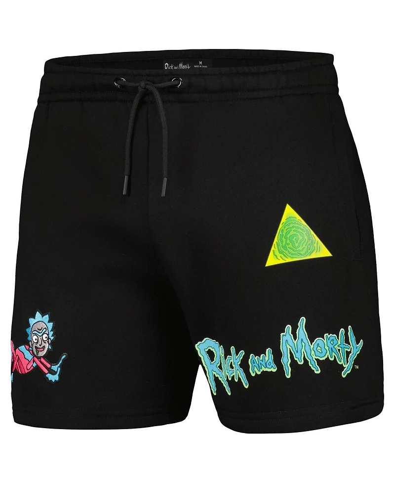 Men's Freeze Max Black Rick And Morty Shorts