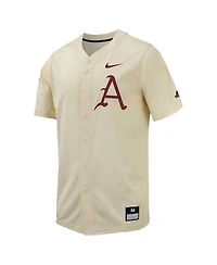 Men's Nike Cream Arkansas Razorbacks Replica Baseball Jersey