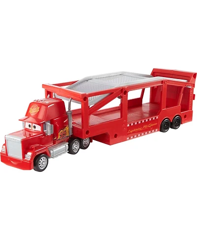 Disney and Pixar Cars Mack Hauler, 13" Toy Transporter Truck with Ramp and Carry Storage