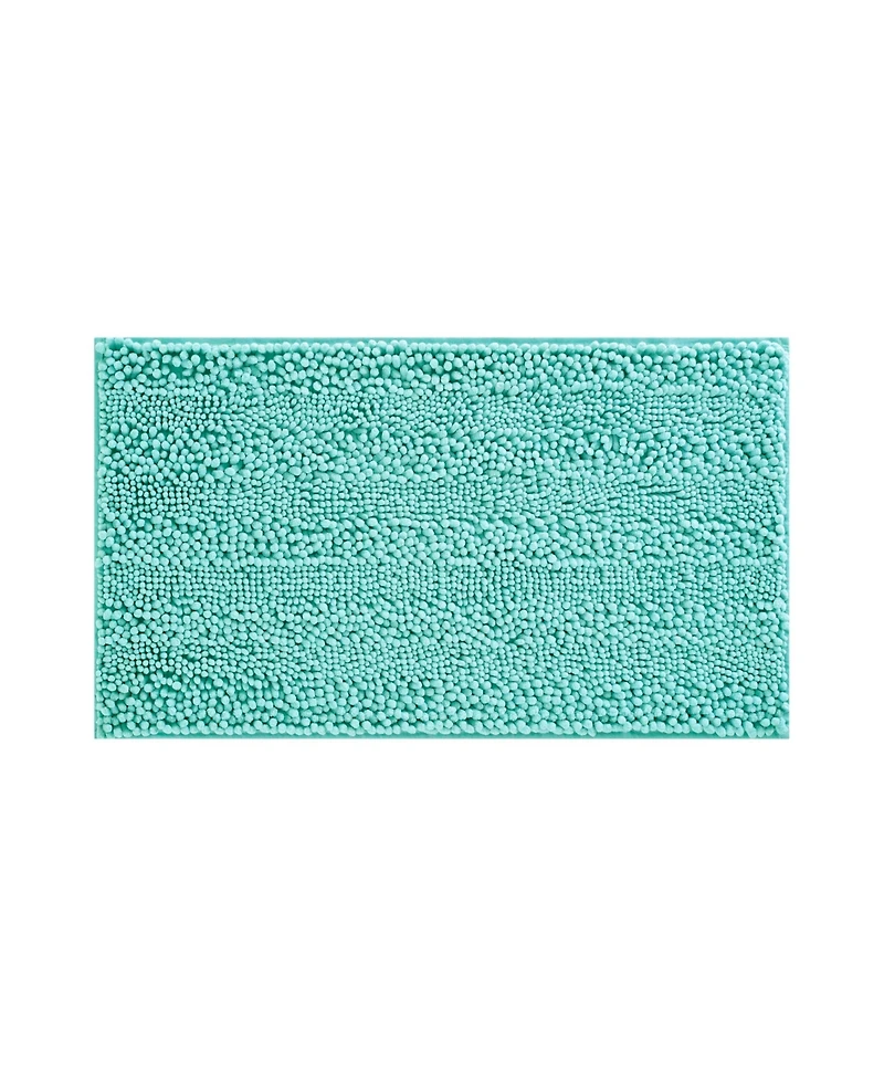 Laura Ashley Astor Chenille Bath Mat, 17" x 24"