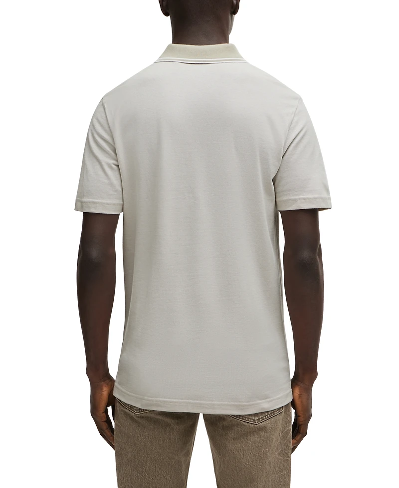 Boss by Hugo Men's Oxford-Pique Cotton Relaxed-Fit Polo Shirt