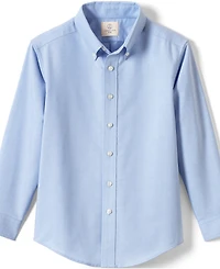Lands' End Men's Long Sleeve Solid Oxford Dress Shirt