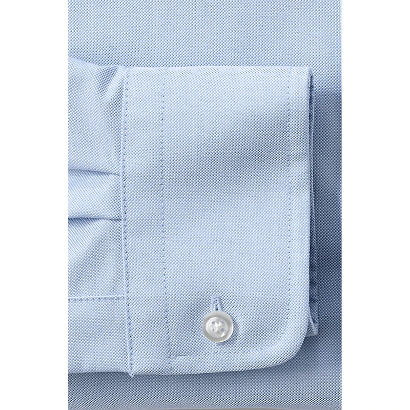 Lands' End Men's Long Sleeve Solid Oxford Dress Shirt