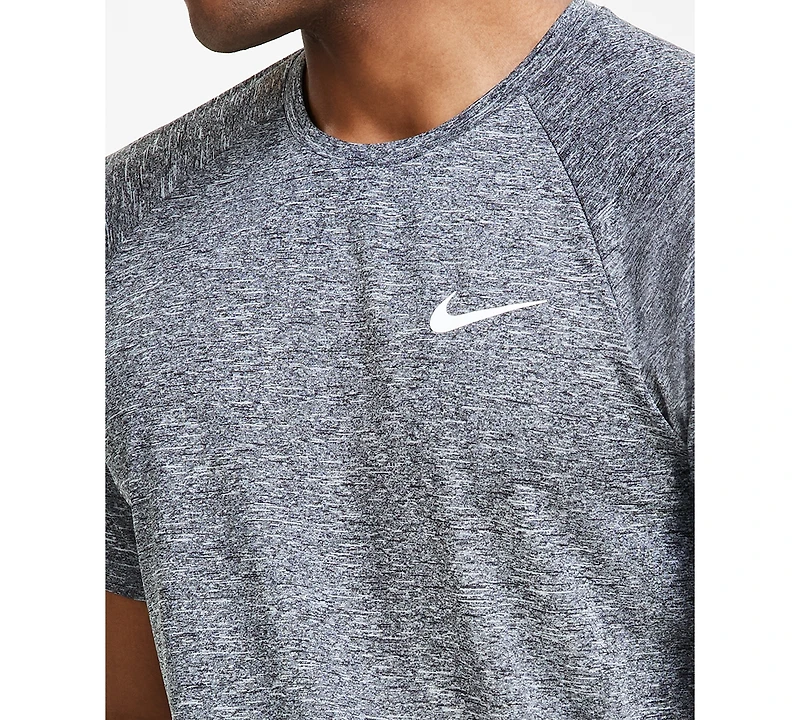 Nike Men's Hydroguard Dri-fit Stretch Upf 40+ Heather Rash Guard