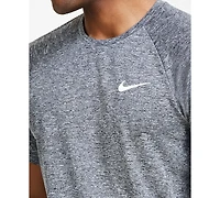 Nike Men's Hydroguard Dri-fit Stretch Upf 40+ Heather Rash Guard
