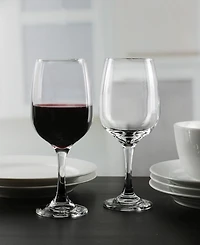 Set of 8- 11.7 oz Clear Glass Wine Goblet