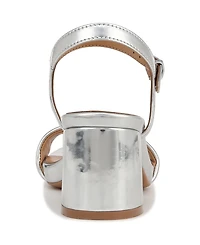 Naturalizer Women's Izzy Ankle Strap Low-Heel Dress Sandals