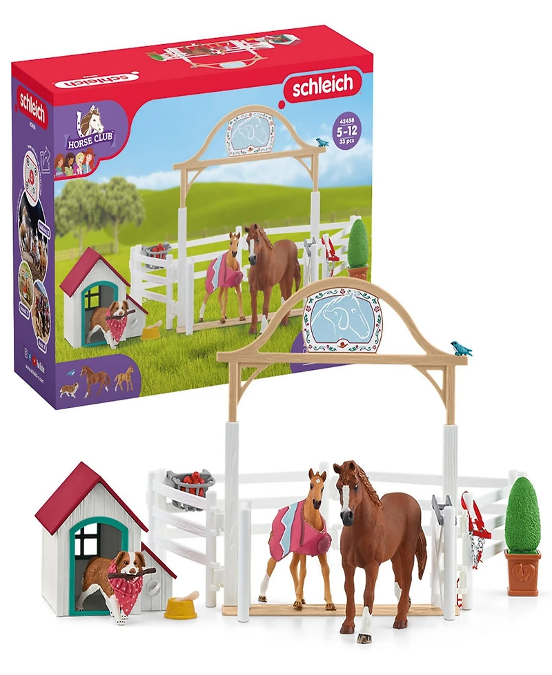 Schleich Horse Club- Hannah's Guest Horses with Ruby the Dog Playset