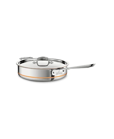 All-Clad Stainless Steel, Aluminum and Copper Core 5-Ply Bonded 5-Quart Saute Pan with Lid