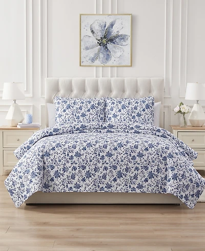 Seventh Studio Alfie Floral 3-Pc. Quilt Set, King