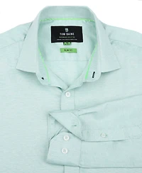 Tom Baine Men's Performance Solid Long Sleeve Button Down Dress Shirt