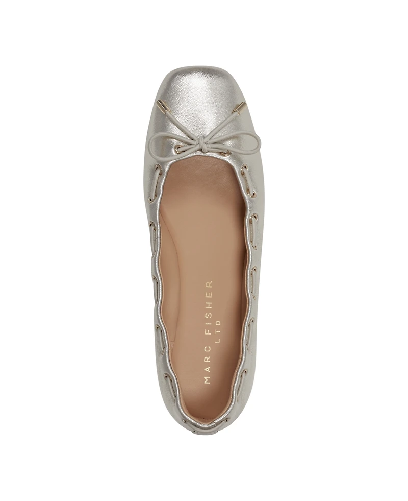 Marc Fisher Ltd Women's Letizia Square Toe Dress Flats