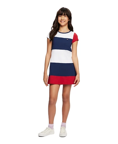 Tommy Hilfiger Big Girls Colorblocked Jersey Dress