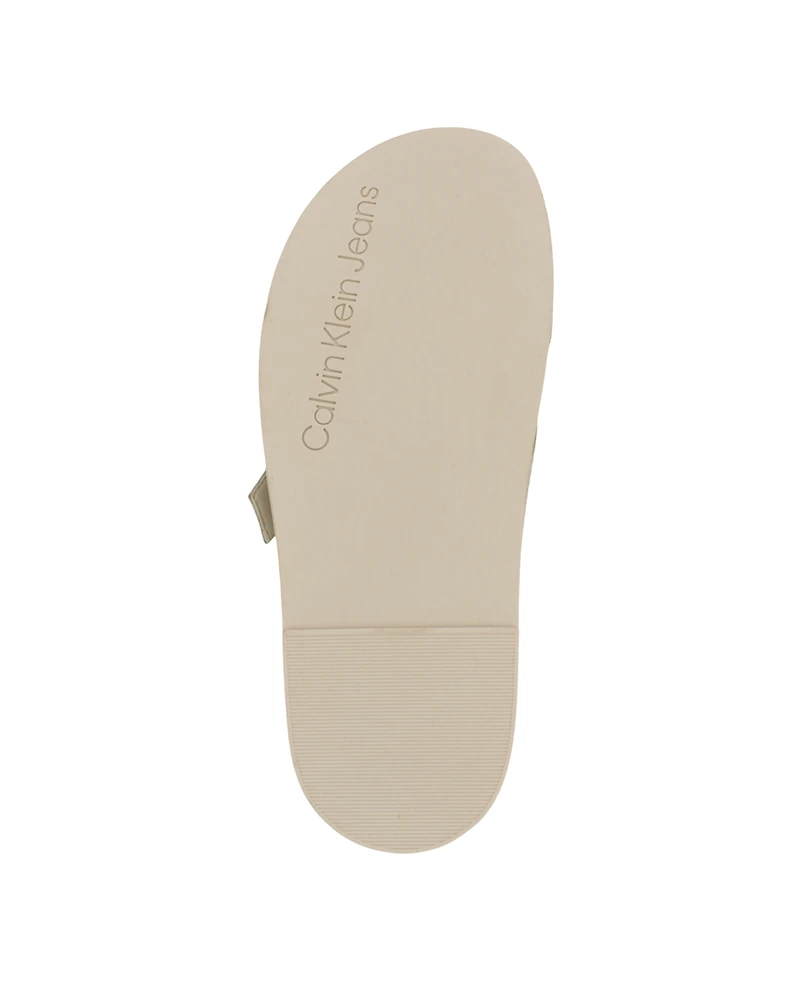 Calvin Klein Women's Eandria Criss-Cross Flat Casual Sandals