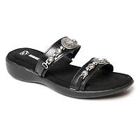 Minnetonka Women's Brenn Embellished Slide Sandals