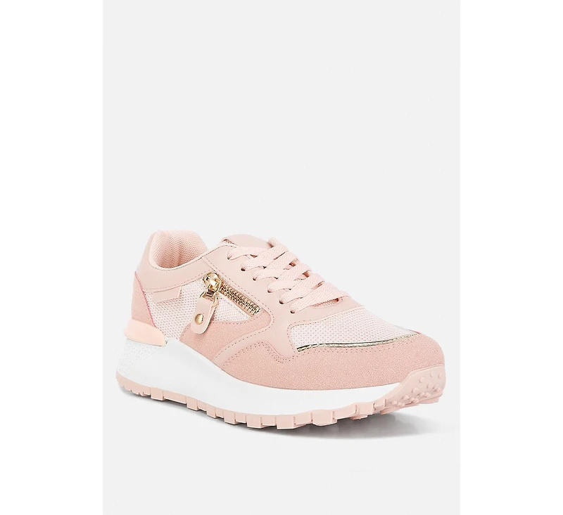 Juliette chain detailing lace up sneakers