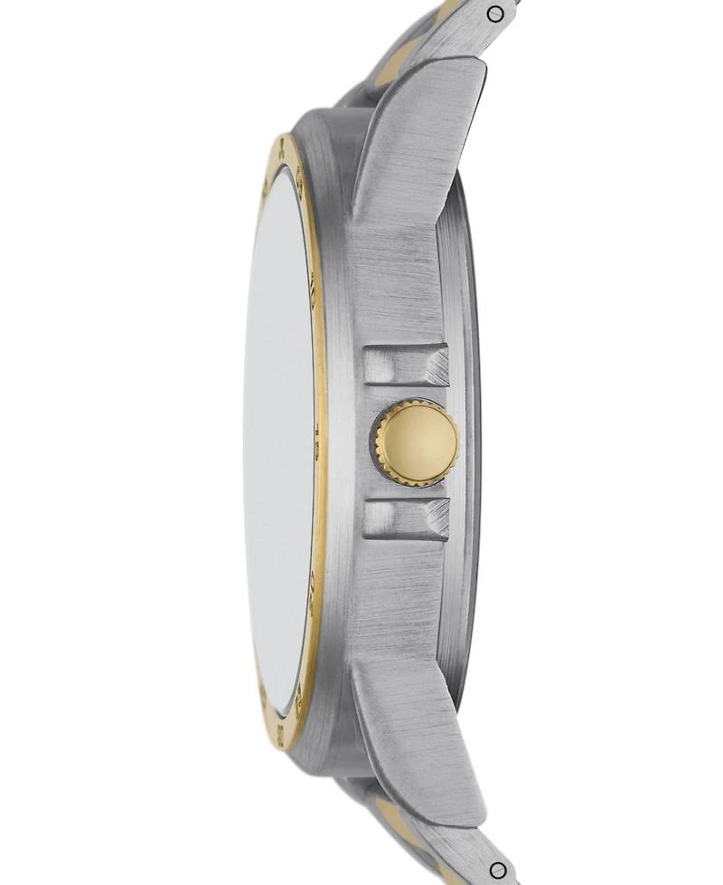 Folio Men's Three Hand Two-Tone Alloy Watch 44mm Gift Set