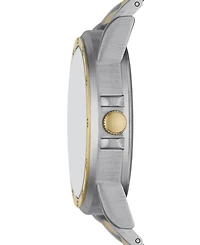 Folio Men's Three Hand Two-Tone Alloy Watch 44mm Gift Set