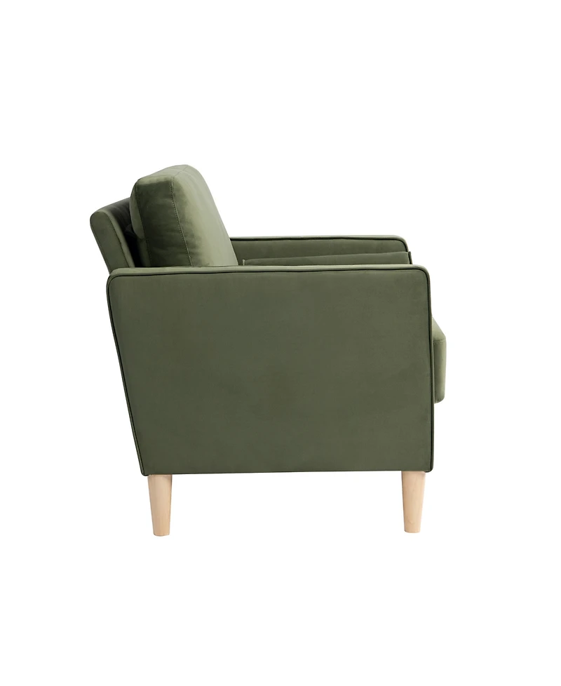 Lifestyle Solutions 39.4" Polyester Lillith Chair with Track Arms