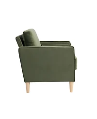 Lifestyle Solutions 39.4" Polyester Lillith Chair with Track Arms