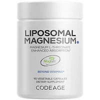 Codeage Liposomal Magnesium L-Threonate Supplement, Patented Magtein Magnesium Threonate for Brain Health, Memory and Cognitive Function Support, Bioa