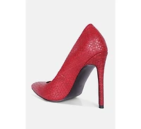 Brinkles Weave Pattern High Heel Pumps