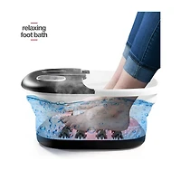 Foot Spa with Heat and Massage and Jets Includes A Remote Control A Pumice Stone Collapsible Massager with Bubbles and Vibration