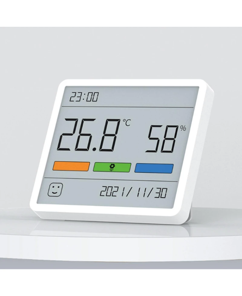 ATuMan Indoor Thermometer Hygrometer with Large Digital Date Clock